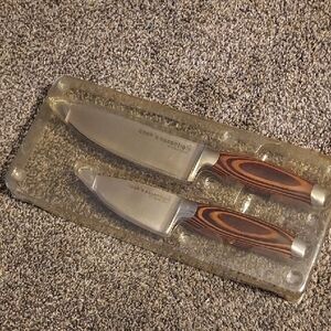 NWOT, Cook's Essentials Knife Set with Pakkawood Handles